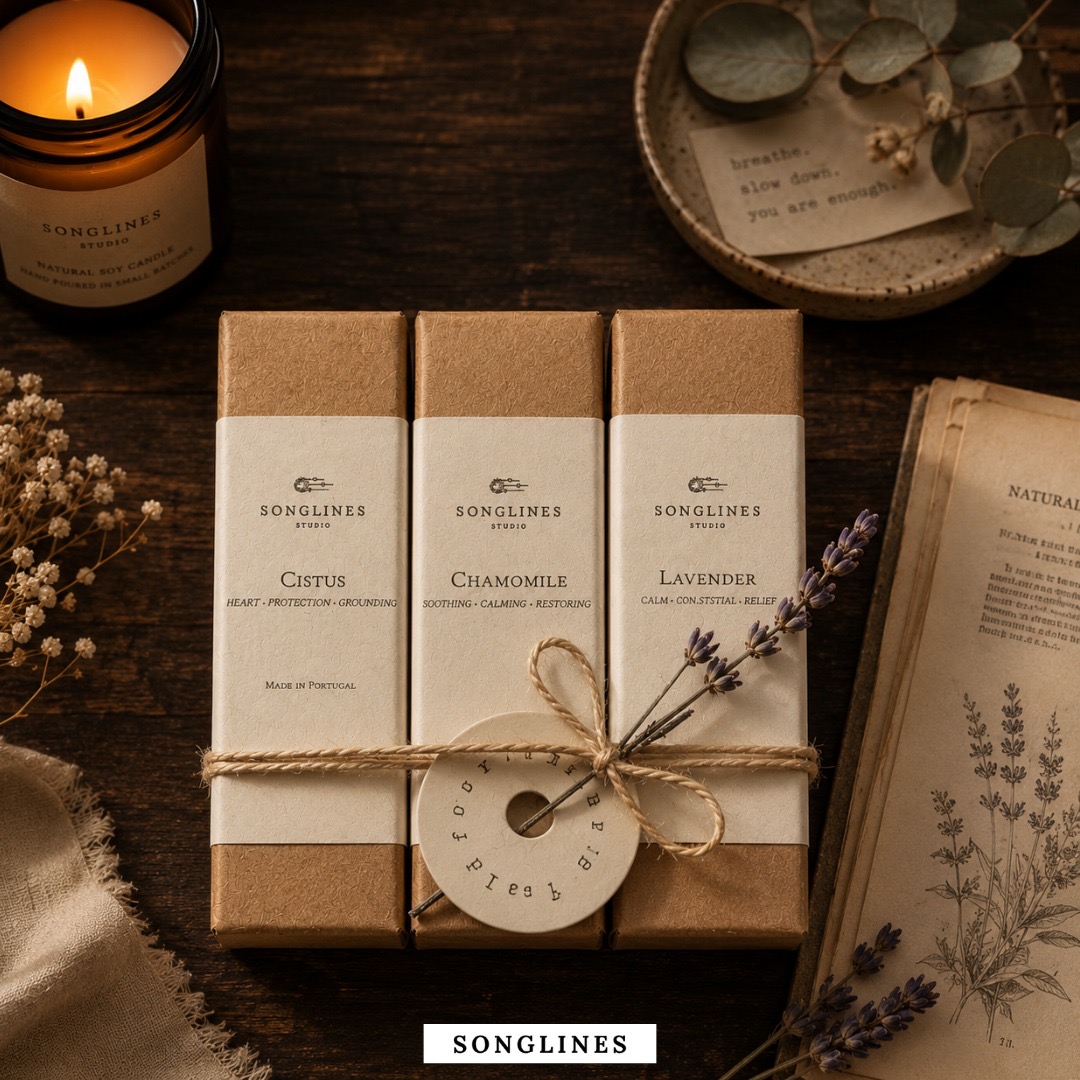 Three Songlines botanical oils made in Portugal